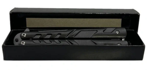 Display Image of the Sleek Black Balisong