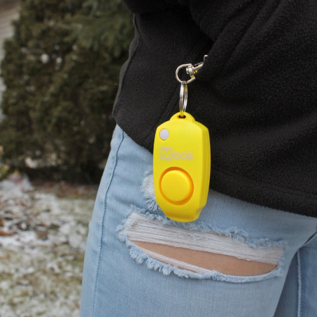 Personal Alarm Hanging from Coat